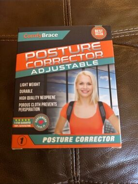 Adjustable Posture Corrector in Orange